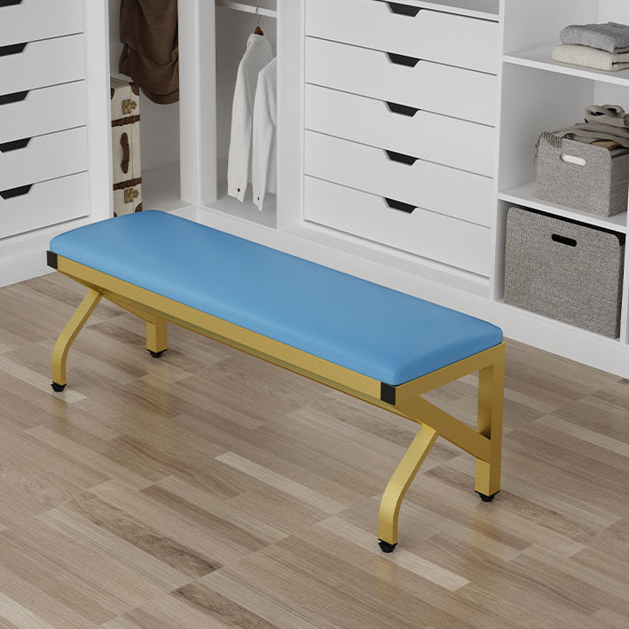 Modern Seating Bench Foam Bench 13.78" W 17.72" H with Legs for Bedroom Blue Clearhalo 'Benches' 'Chairs & Seating' 'furn' 'furn_benches' 'Furniture' 'Living Room Furniture' 6089552