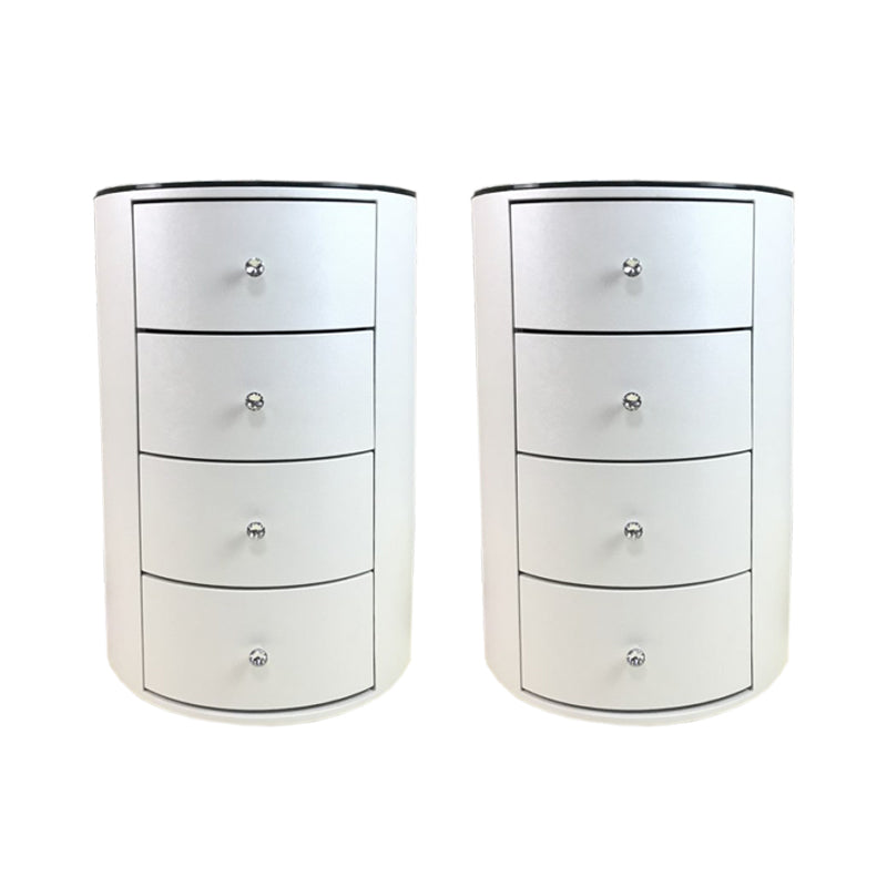 Night-tands de lit en bois faux en bois moderne avec 2 tiroirs