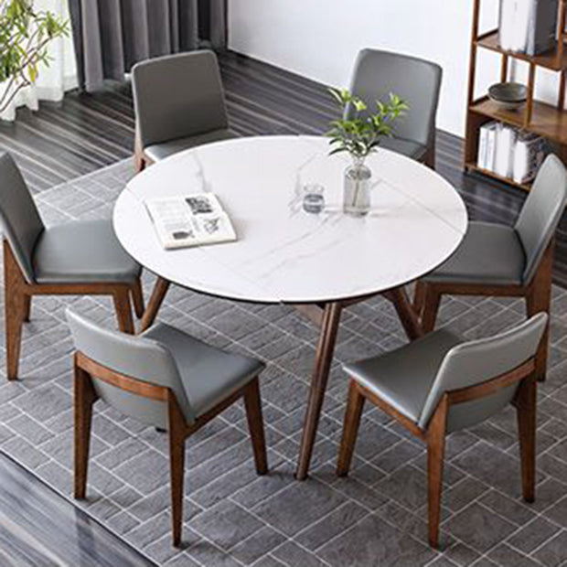 Moderne stijl gesinterde stenen eetgelegenheid hout 1/2/4/5/7 stukken eetgelegenheden voor eetruimtes