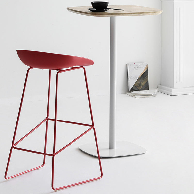 Tavolo da barretto in metallo e glam legno con base di piedistallo