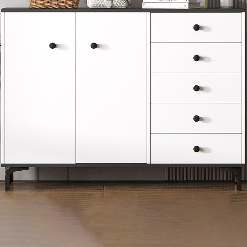 Cofre de acento contemporáneo 13.38 "Cofre rectángulo de madera de ancho con cajones