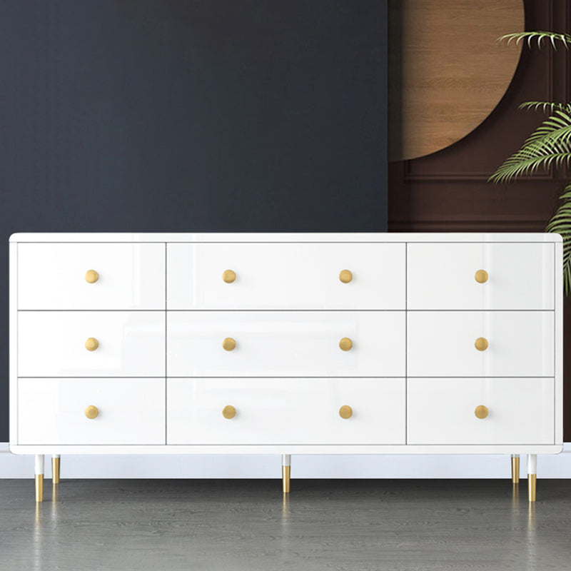 Houten accentkist 15,74 "brede rechthoek standaardkist met 6/9 laden