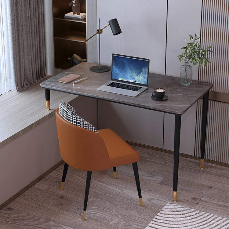 Bureau d'écriture contemporain incurvé avec des jambes en métal bureau pour chambre à coucher
