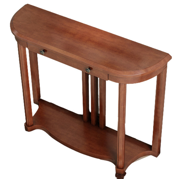 Table de console de 31,5 pouces de haut Tableau d'accent en bois massif de tirage à tirage pour hall