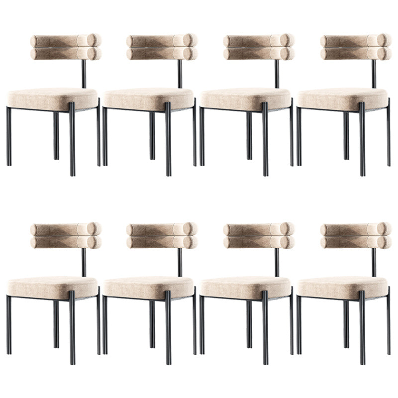 Upholstered Dining Room Chair Modern Open Back Dining Side Chair