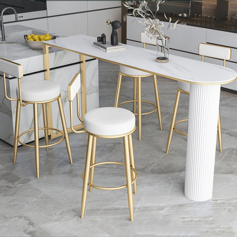 Ensemble de table de pub irrégulière moderne 1/2/5 pièces Fintered Stone Top Bistro Table Set