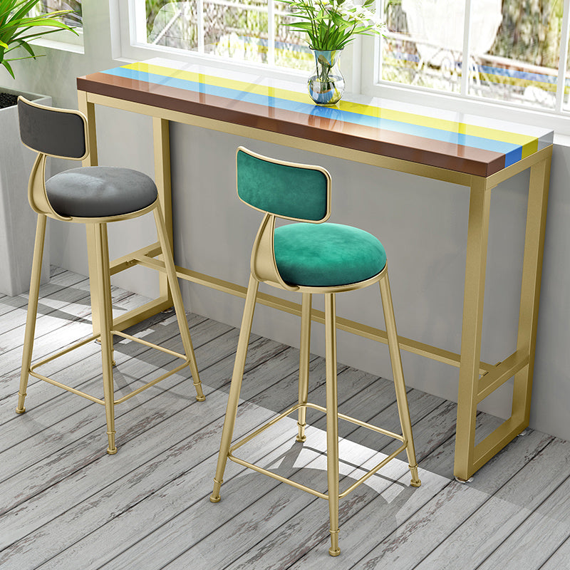 Glam rechthoekige staaftafel Set 1/3 stukken tegen tafel voor eetkamer