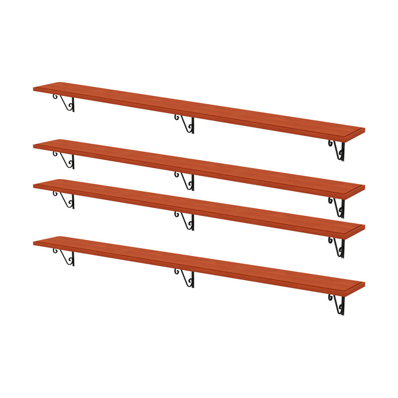 Mid-Century Modern Wine Holder Rack Wall Mounted Pine Wine Shelf