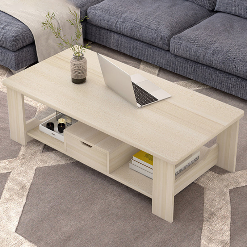 Legno contemporaneo con tavolino rettangolare singolo rettangolare