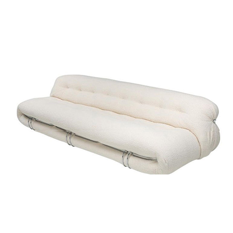 Contemporary Armless Settee Tight Back Standard Sofa for Living Room