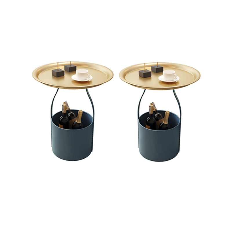 Midden-eeuwse metalen zijzijkant tafellade bovenste hoektafel voor woonkamer