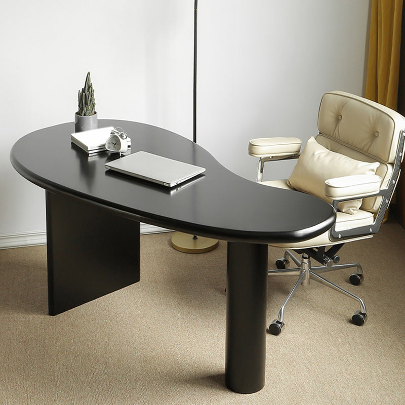 Onconventionele vorm kantoor bureau eigentijds massief hout schrijfbureau voor thuis