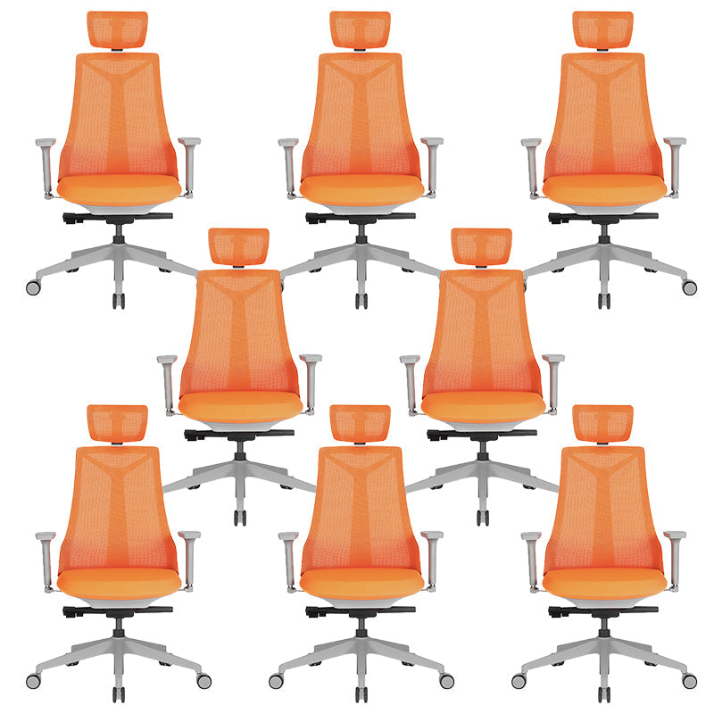 Sedia a mezzo di sedia da ufficio a metà gara contemporanea sedia a braccio in tessuto