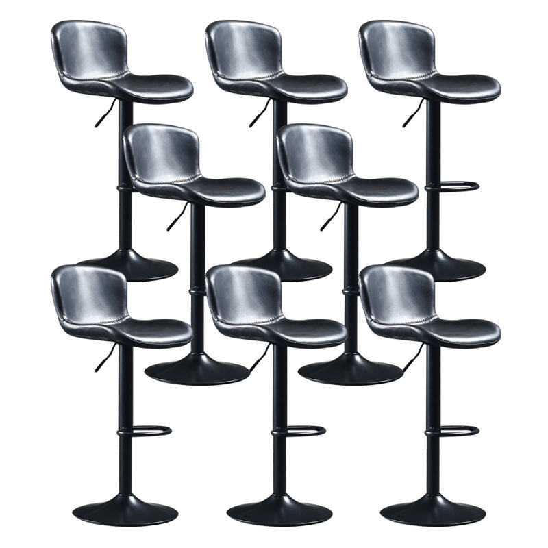 Sgabello da bar in ferro con bancone rotabile moderno con cuscino e pedale