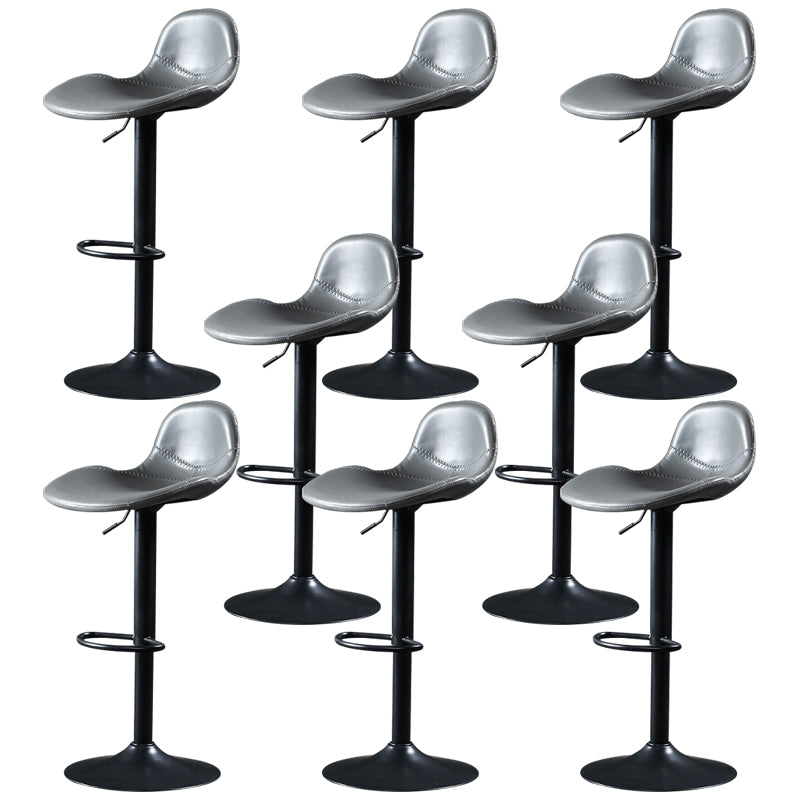 Taburete de cuero ajustable moderno taburete giratoria de comedor para sala de estar para sala de estar