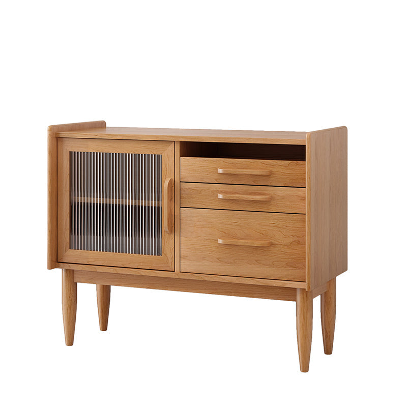 Servidor buffet de madera sólida con cajones de comedor moderno para cocina
