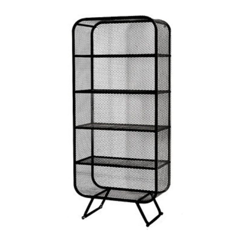 11" Wide Glam Shelf Bookcase Closed Back Metal Shelves Included Bookshelf