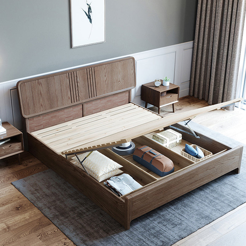 84,65 inch breed traditioneel bedframe asbed met hoofdeinde