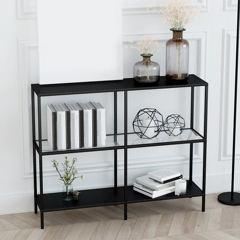 Eigentijdse console accenttabel antieke afwerking rechthoek sofa console tabel in metaal