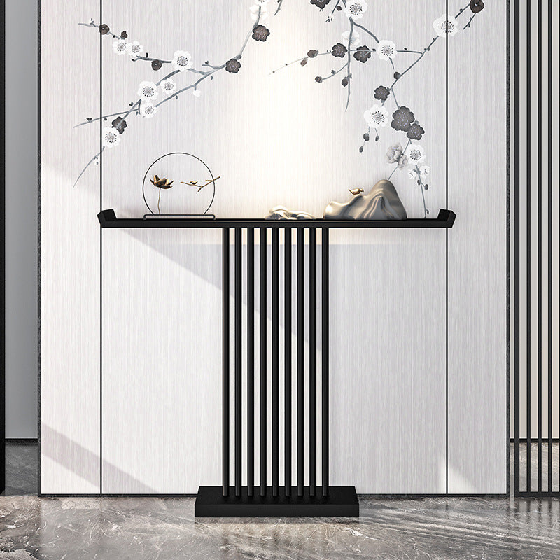 Mesa de acento de hierro de la consola moderna de 31.5 pulgadas de altura con estante