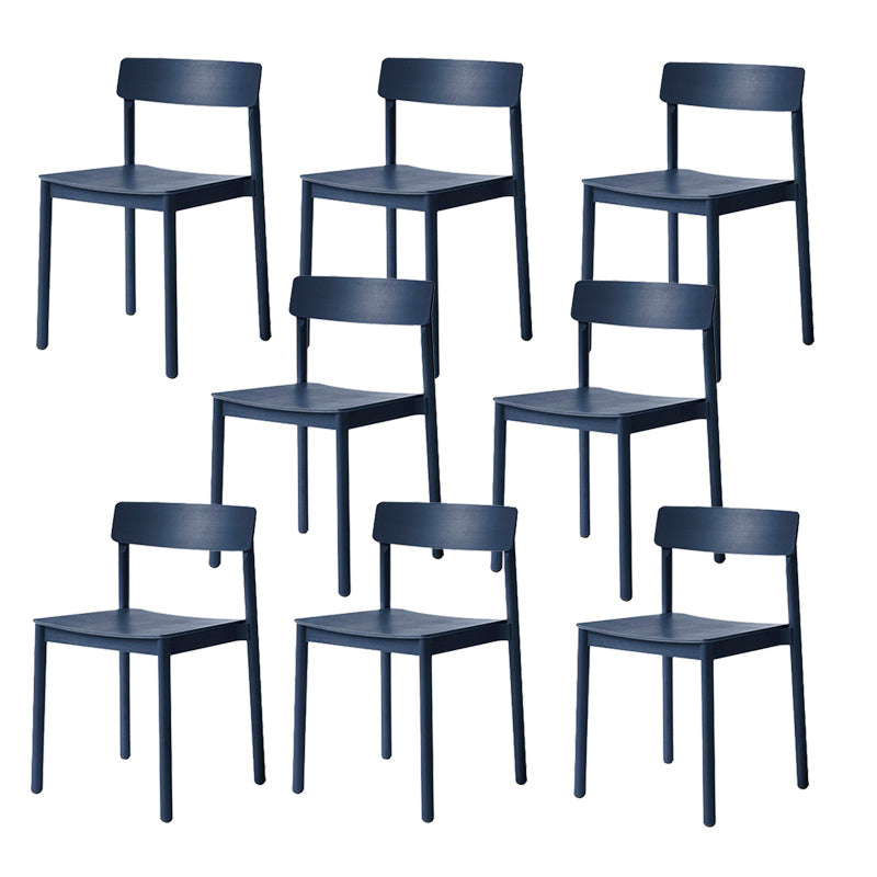 Modern Style Chairs Armless Dining Chairs with Wooden Legs for Kitchen