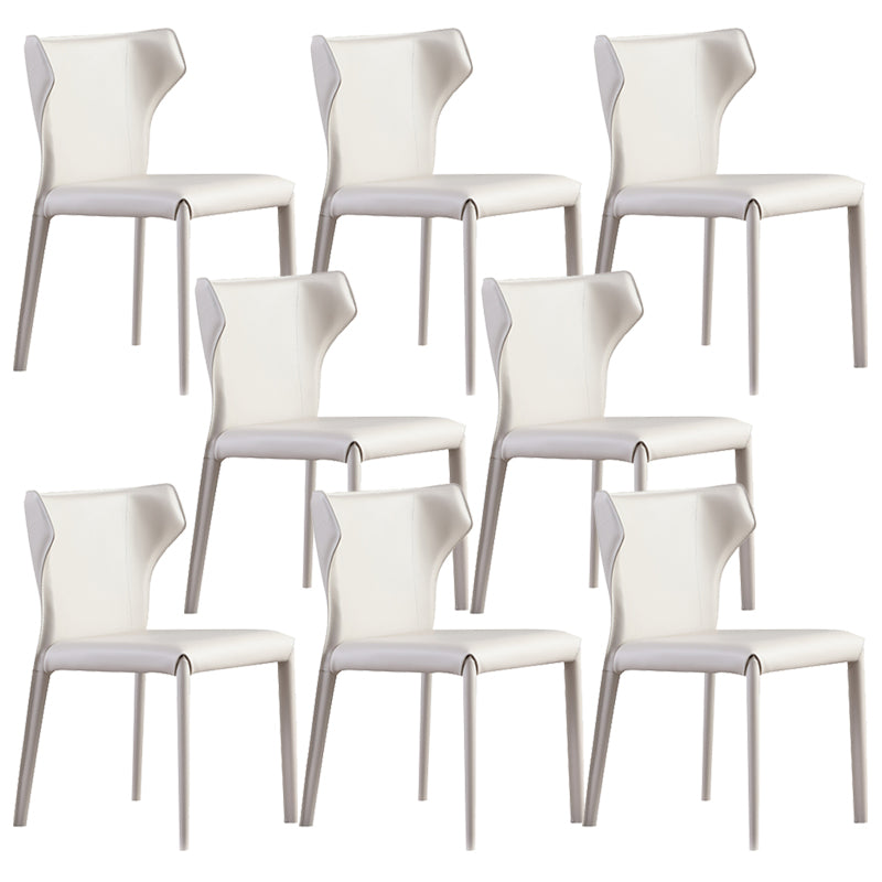 Gestoffeerde faux lederen eetkamerstoel eigentijdse eetkamerstoel