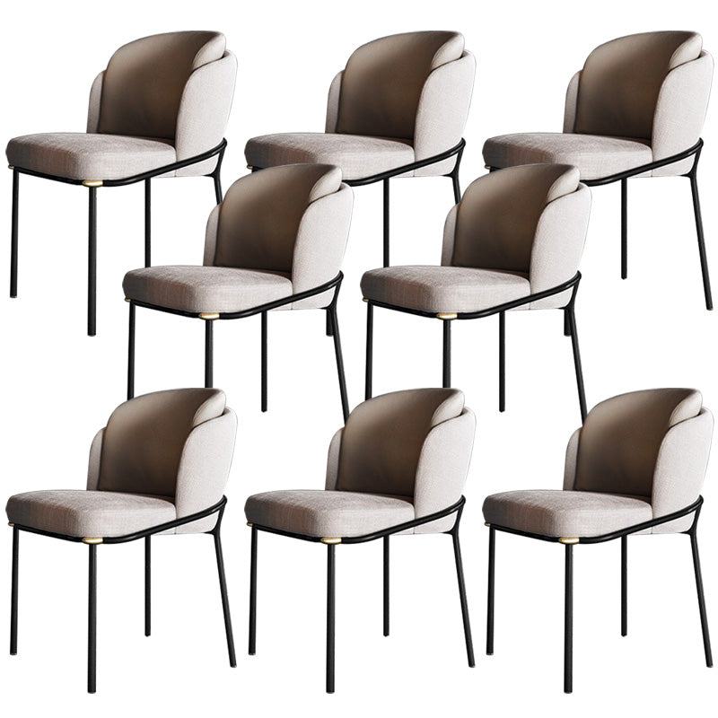 Industrial Style Home Side Stuhl Polsterer Essstuhl mit Metallbein