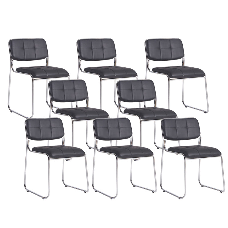 Low Back Conference Chair Contemporary No Wheels Guest Chair 8 Piece Set Clearhalo 'furn' 'furn_office_chair' 'Furniture' 'Office Chairs' 'Office Furniture' 'office_chair' 6139975