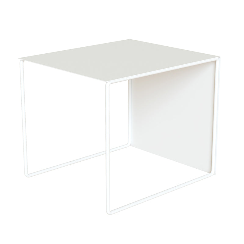 Mid-Century Modern Metal Frame Rectangular Single Coffee Table