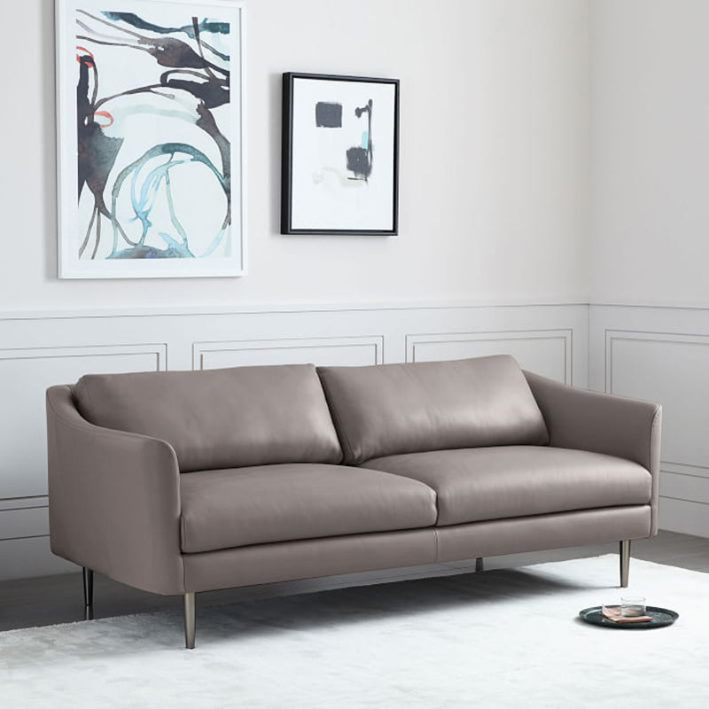 Zeitgenössischer Stoff Standard Sofa abgerissene Armkissen Sofa