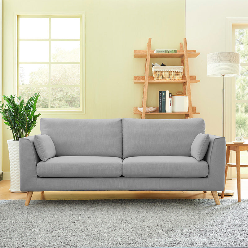 Zeitgenössischer Stoff Standardsofa 2/3-Sitzkissen Quadratarmopfer Sofa