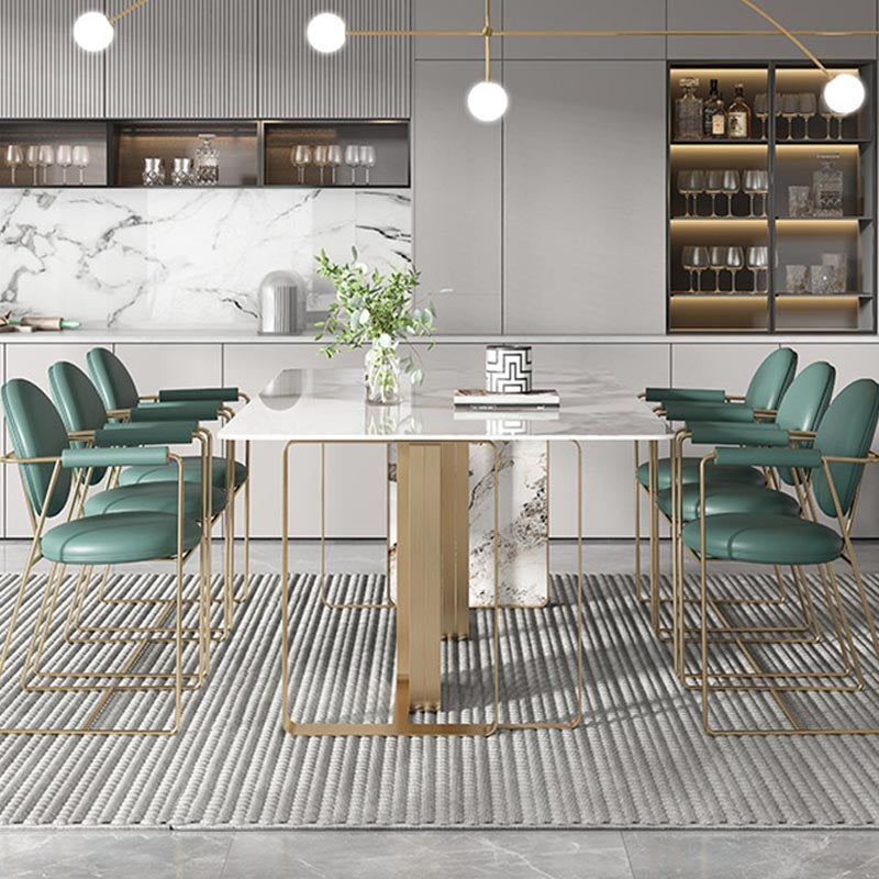 Set da tavolo rettangolare glam 1/4/5/7 pezzi set da pranzo per uso domestico