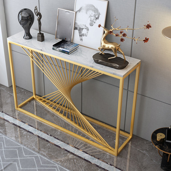 Tavolo accento console glam antico tavolo di divano console in marmo