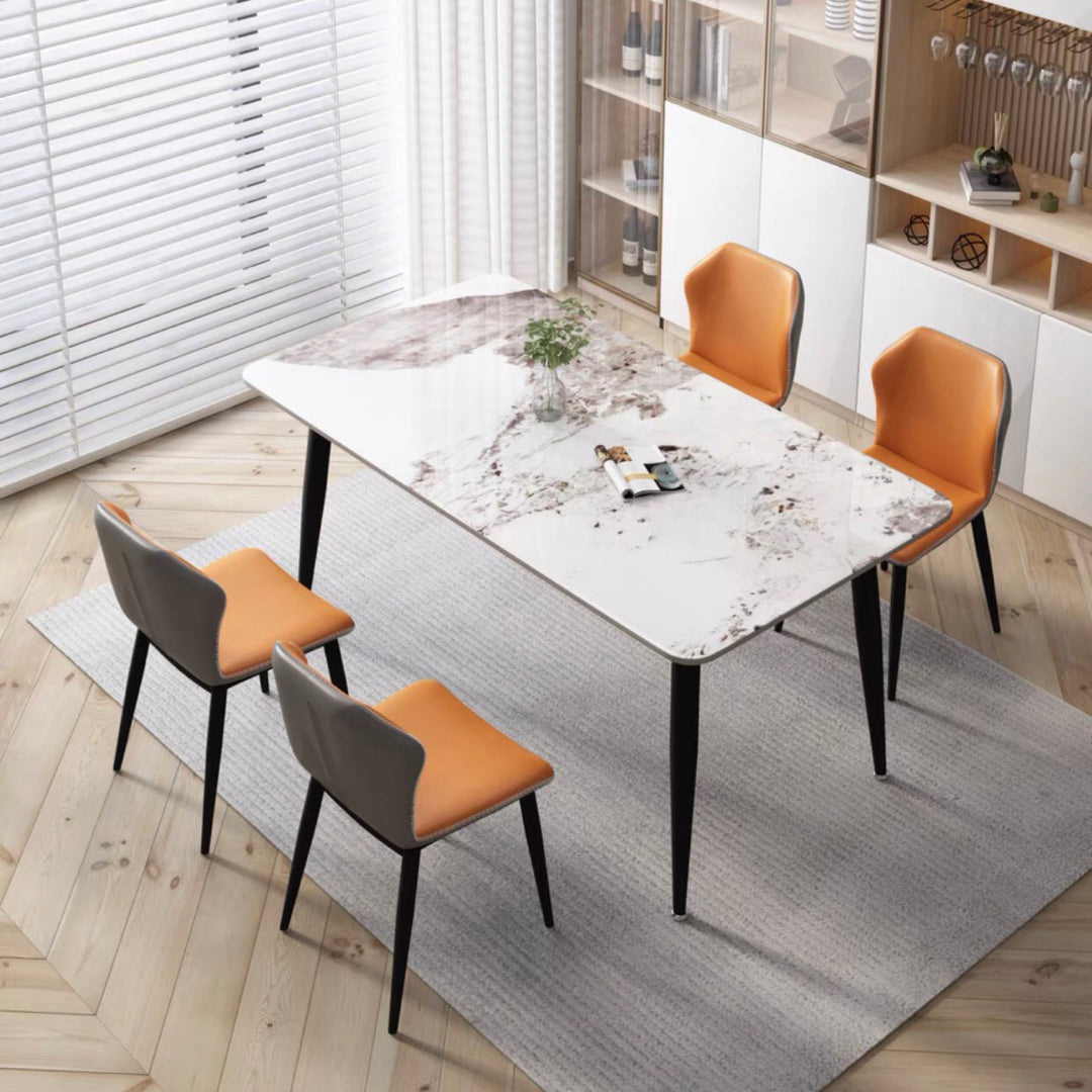 Luxe gesinterde stenen eettafel rechthoek woonkamer vaste keukentafel