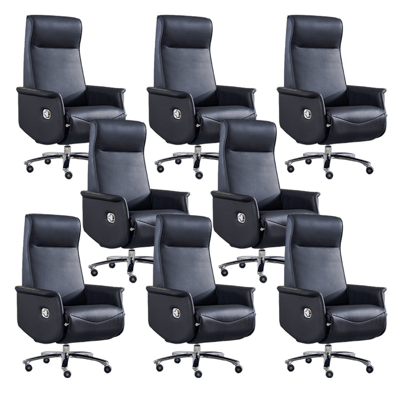 31 "breite zeitgenössische Manager Stuhl schwarzer Leather Executive Chair