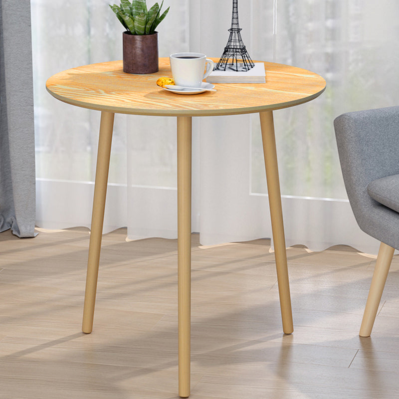 Zeitgenössischer runder hölzerner Couchtisch 3 Beine Cocktailtisch