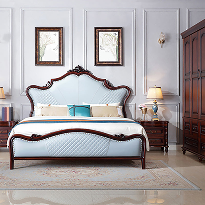 Materasso in legno imbottito trapuntato vittoriano trapuntato materasso in legno massiccio in marrone