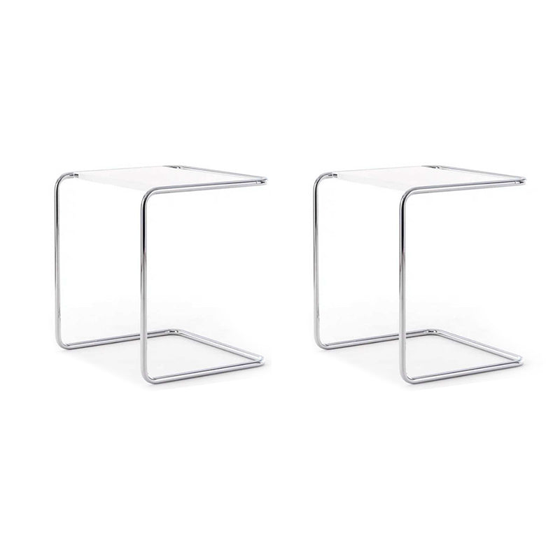 17.7 "W Moderia C Side Glass Rectangular/Madera de madera Topil final