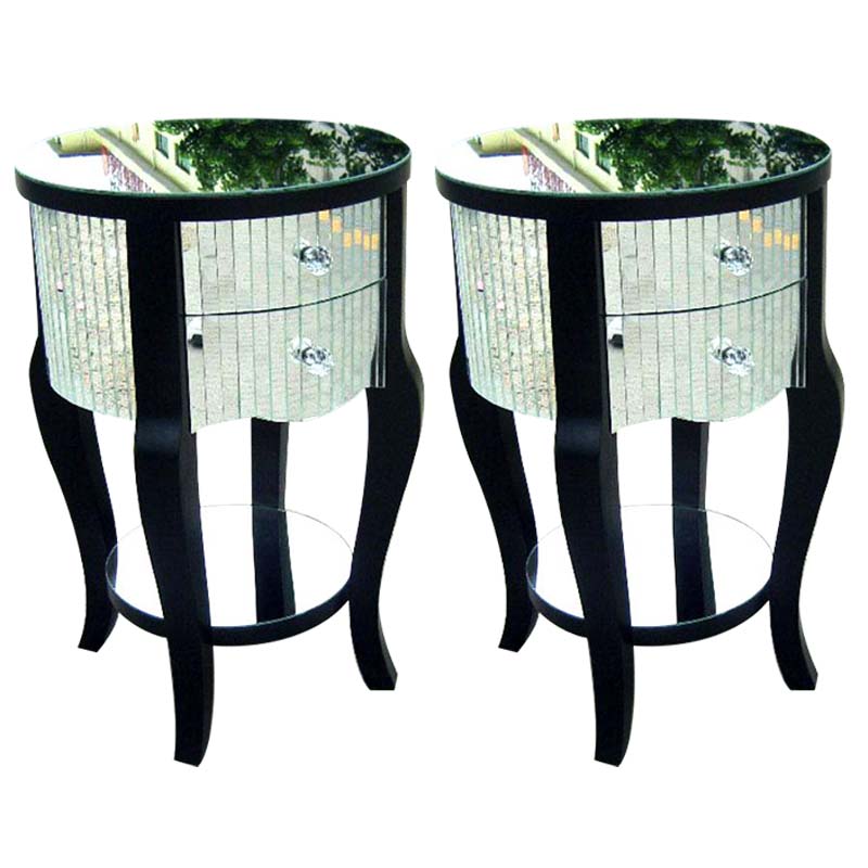 Tapa del lado superior de vidrio redonde