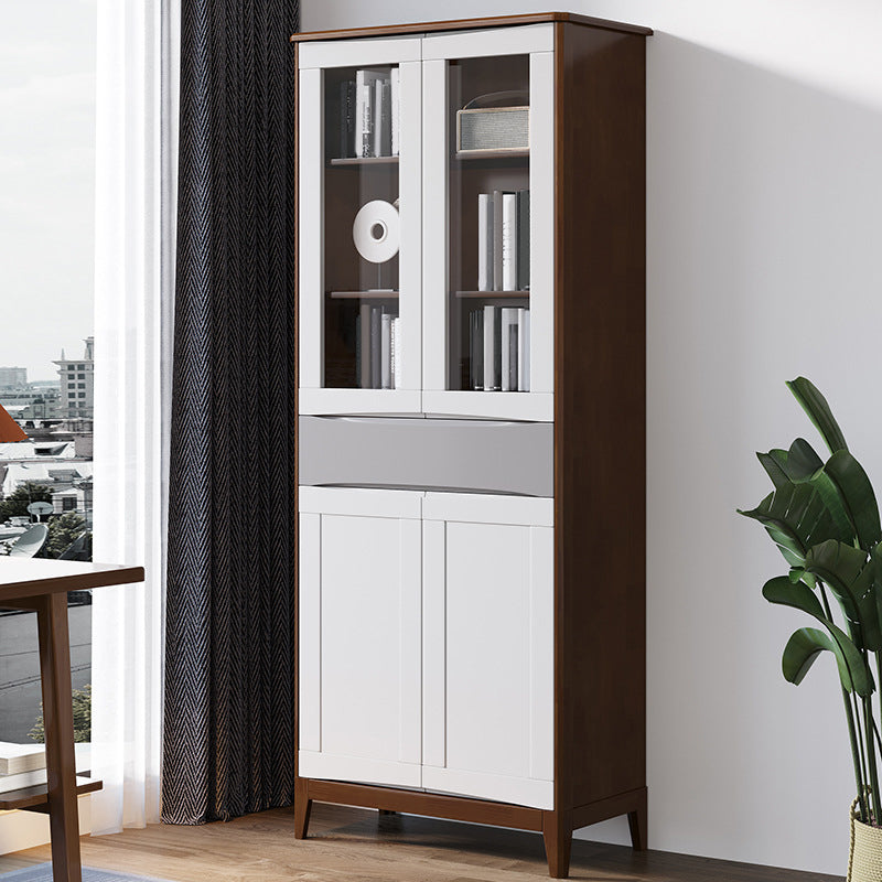 Scandinave Oak Display Standing Standard 16 "W Cabinet d'affichage avec portes