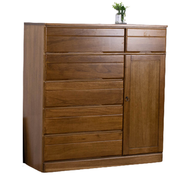 Solid Wood Modern Storage Chest Dresser Horizontal Storage Chest Dresser