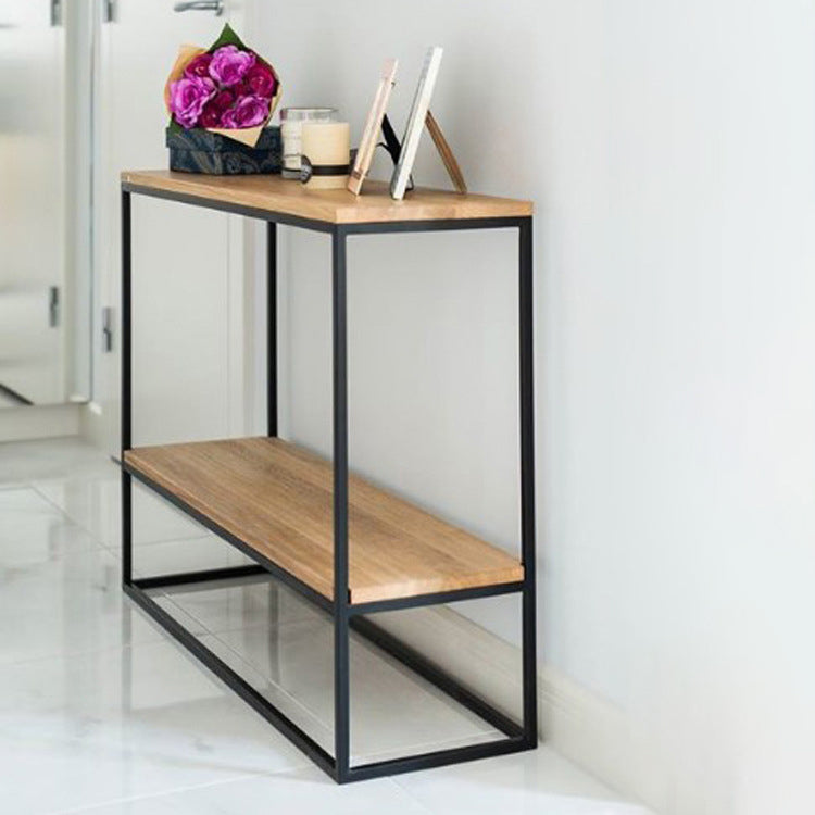 Mid-Century Modern Console Accent Table Rectangle Sofa Console Table