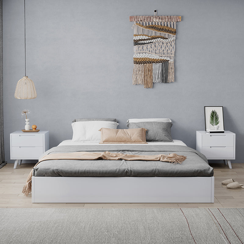 Scandinave 7,87 "de haut de couleur unie en bois de couleur unie pour chambre à coucher