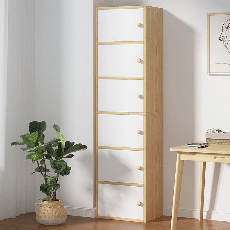 Rectangle rectangle d'armoire d'accent en bois avec armoire de rangement portes