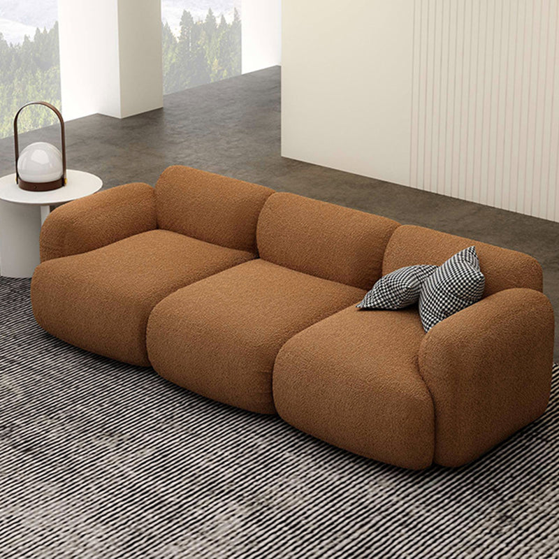 Stoff gerollt Armsofa zeitgenössischer Standard -Sofa für Wohnzimmer