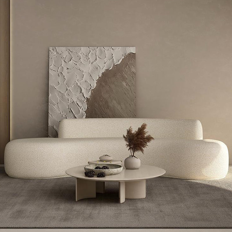 Divano in terapia con divano curvo a schiena stretta contemporanea per soggiorno per soggiorno