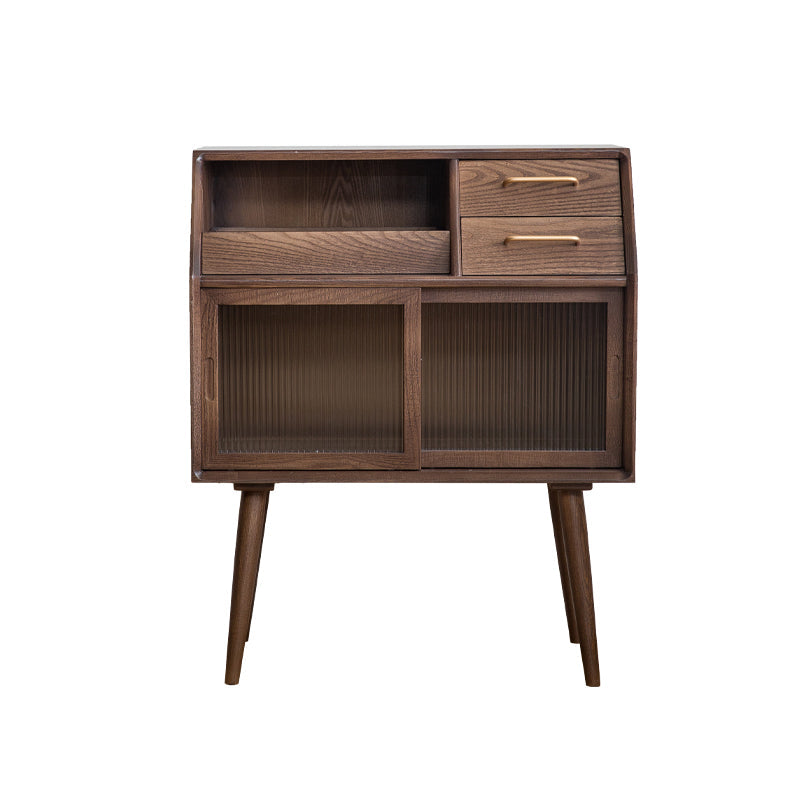 Bouchon de rangement à domicile en bois 31,5 "L Table du buffle rectangulaire moderne