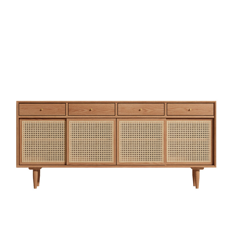 Farmhouse Storage Sideboard Home Wooden Side Board with Sliding Door Clearhalo 'buffet_sideboard' 'Buffets & Sideboards' 'furn' 'furn_buffet_sideboard' 'Furniture' 'Kitchen & Dining Furniture' 6176514