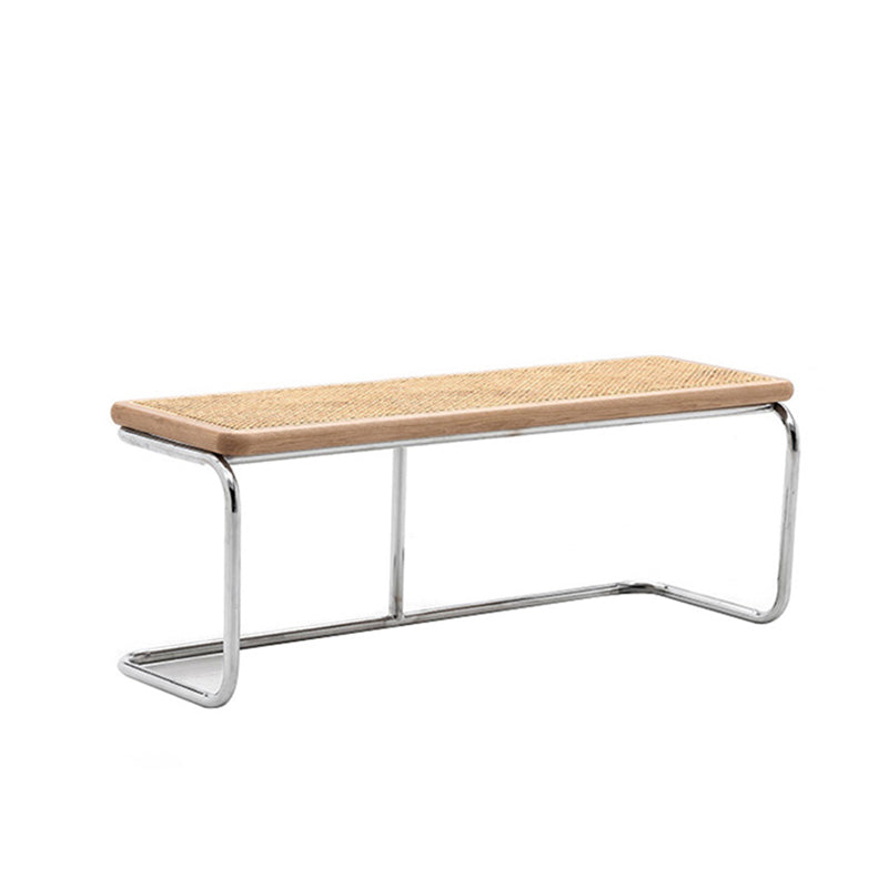 Tropical Rubber Wood Bedroom Bench 15" Wide Entryway Bench with Legs Natural Clearhalo 'Benches' 'Chairs & Seating' 'furn' 'furn_benches' 'Furniture' 'Living Room Furniture' 6176924