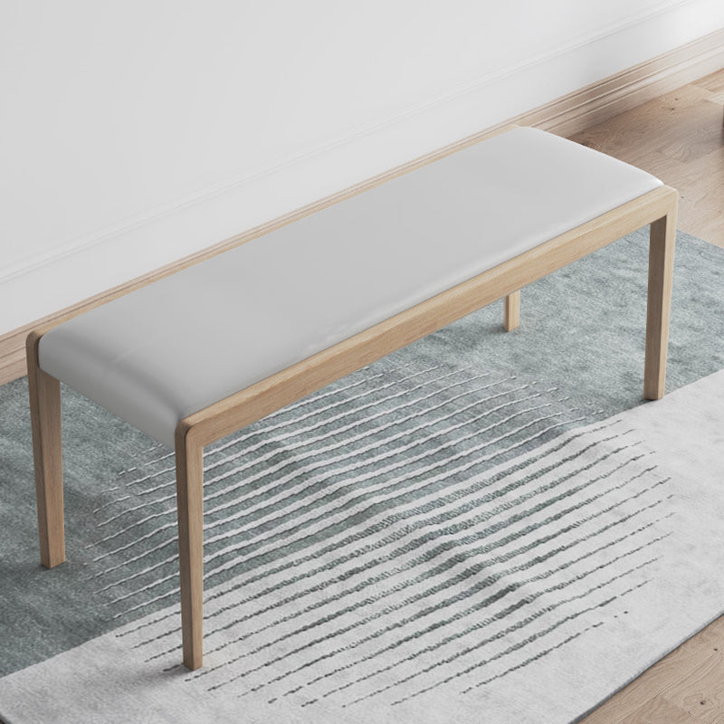 15.6-inch Width Modern Seating Bench Cushioned Solid Wood Bench Clearhalo 'Benches' 'Chairs & Seating' 'furn' 'furn_benches' 'Furniture' 'Living Room Furniture' 6176945